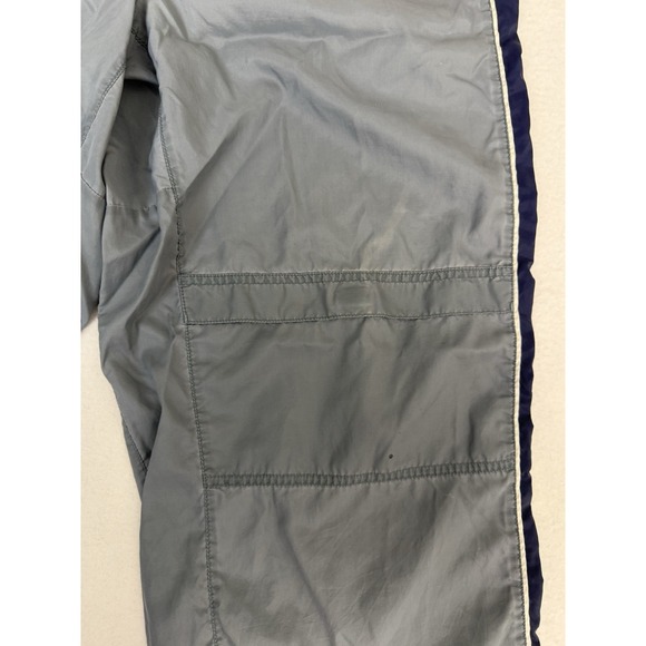 Vintage Nike Track Pants Men's Large Grey Navy Blue Stripe Y2K - Picture 4 of 11